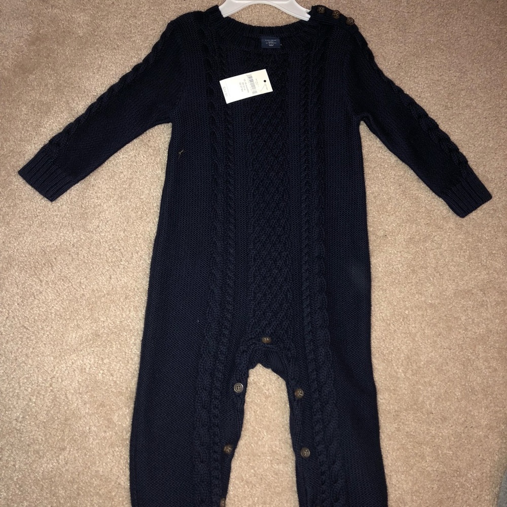 Baby Gap one piece cable knit outfit brand new
